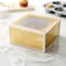 Gold Treat Boxes with White Trim By Celebrate It&#xAE;